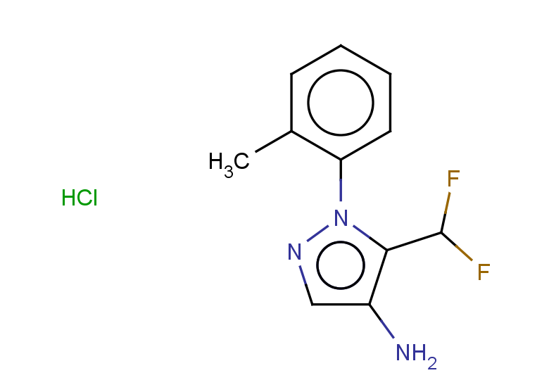 5-(difluoromethyl)-1-(2-methylphenyl)-1H-pyrazol-4-amine hydrochloride
