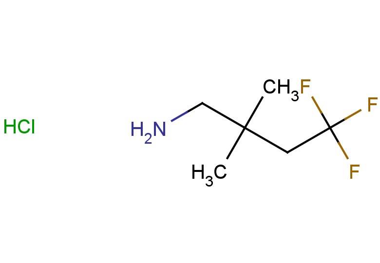 4,4,4-trifluoro-2,2-dimethylbutan-1-amine hydrochloride