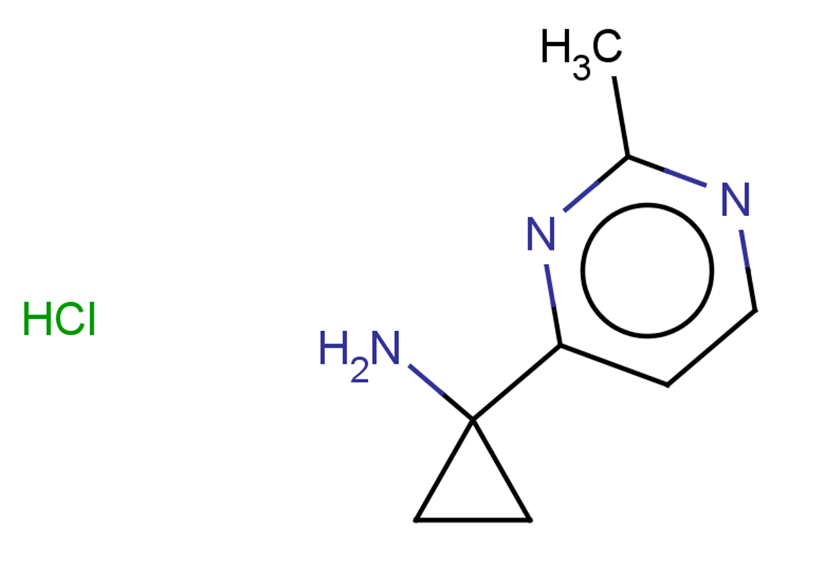 1-(2-methylpyrimidin-4-yl)cyclopropan-1-amine hydrochloride