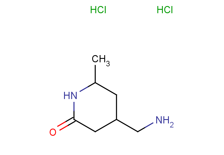 4-(aminomethyl)-6-methylpiperidin-2-one dihydrochloride