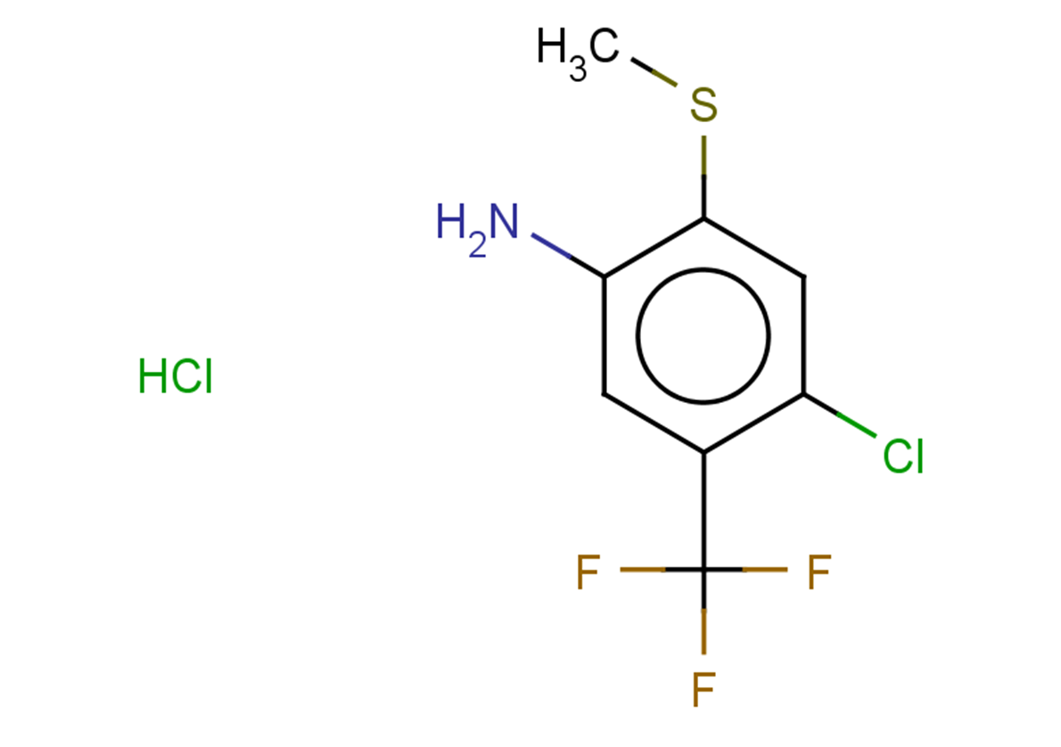 4-chloro-2-(methylsulfanyl)-5-(trifluoromethyl)aniline hydrochloride