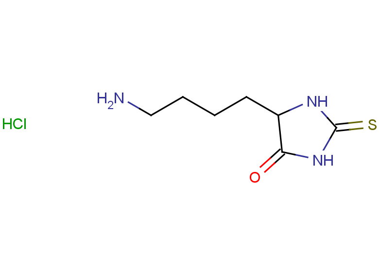 5-(4-aminobutyl)-2-sulfanylideneimidazolidin-4-one hydrochloride