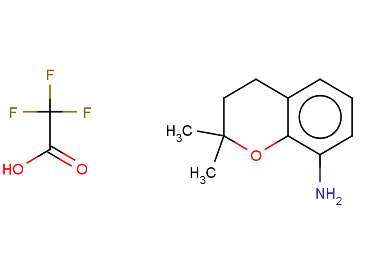 2,2-dimethyl-3,4-dihydro-2H-1-benzopyran-8-amine, trifluoroacetic acid
