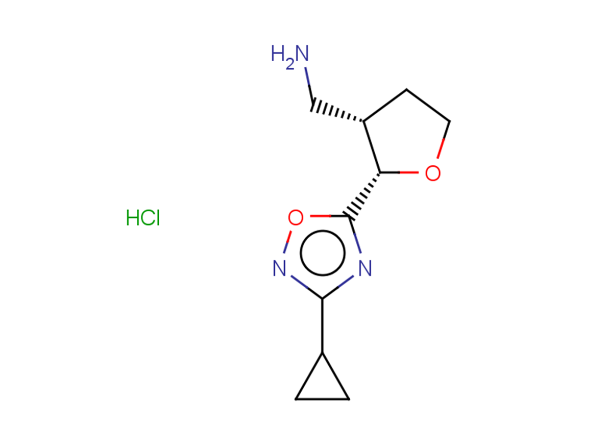 rac-[(2R,3R)-2-(3-cyclopropyl-1,2,4-oxadiazol-5-yl)oxolan-3-yl]methanamine hydrochloride