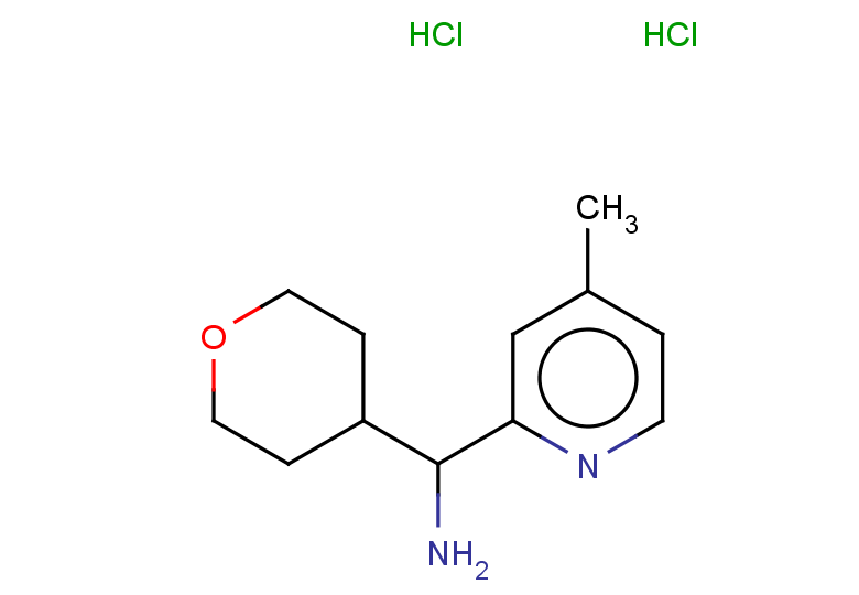 (4-methylpyridin-2-yl)(oxan-4-yl)methanamine dihydrochloride