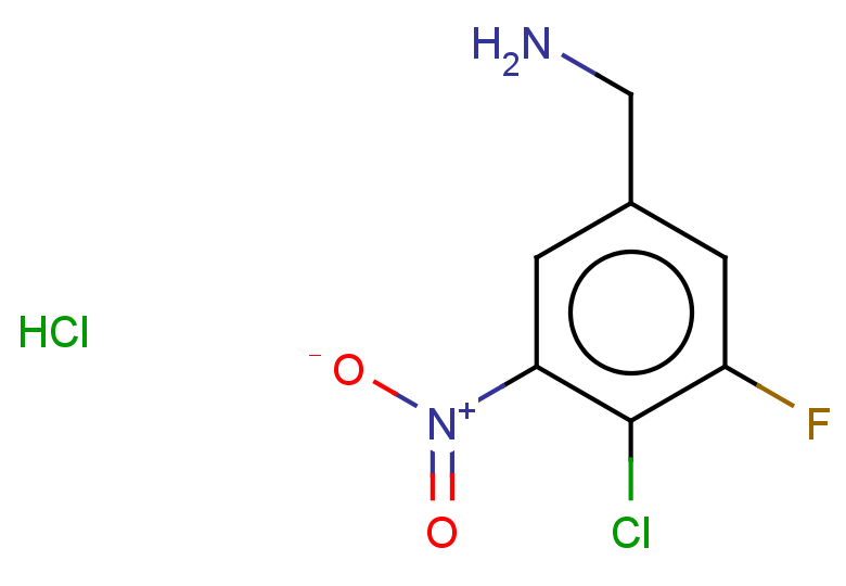 (4-chloro-3-fluoro-5-nitrophenyl)methanamine hydrochloride