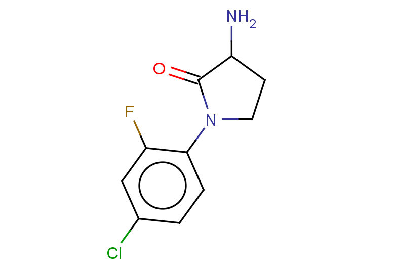 3-amino-1-(4-chloro-2-fluorophenyl)pyrrolidin-2-one