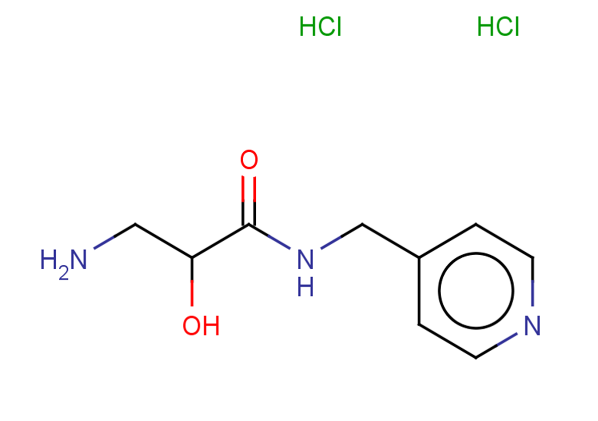 3-amino-2-hydroxy-N-[(pyridin-4-yl)methyl]propanamide dihydrochloride
