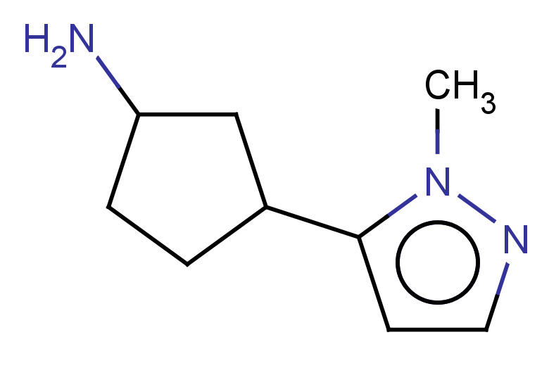 3-(1-methyl-1H-pyrazol-5-yl)cyclopentan-1-amine, Mixture of diastereomers