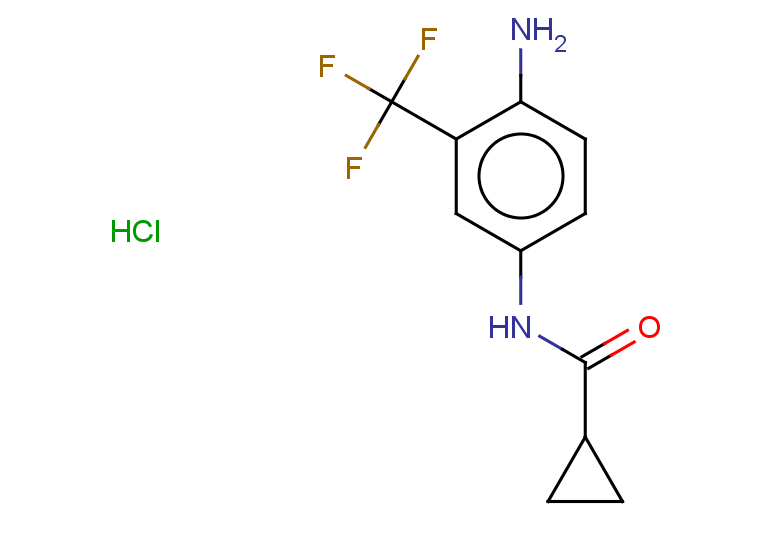 N-[4-amino-3-(trifluoromethyl)phenyl]cyclopropanecarboxamide hydrochloride