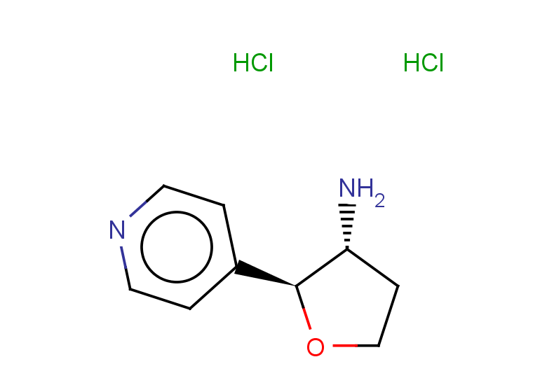 rac-(2R,3S)-2-(pyridin-4-yl)oxolan-3-amine dihydrochloride, trans