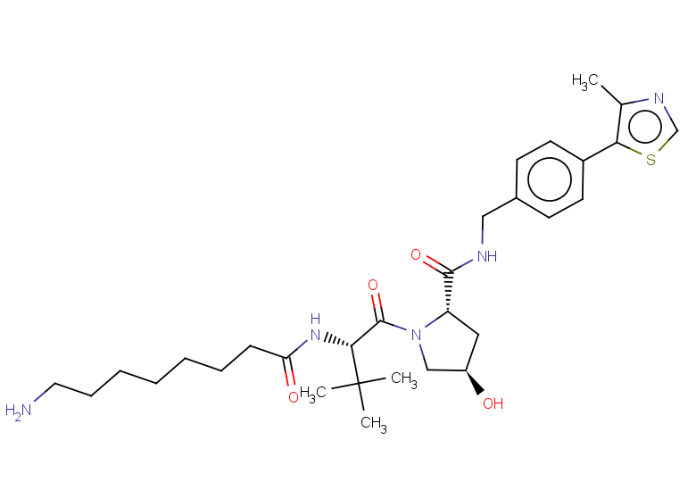 (2S,4R)-1-[(2S)-2-(8-aminooctanamido)-3,3-dimethylbutanoyl]-4-hydroxy-N-{[4-(4-methyl-1,3-thiazol-5-yl)phenyl]methyl}pyrrolidine-2-carboxamide