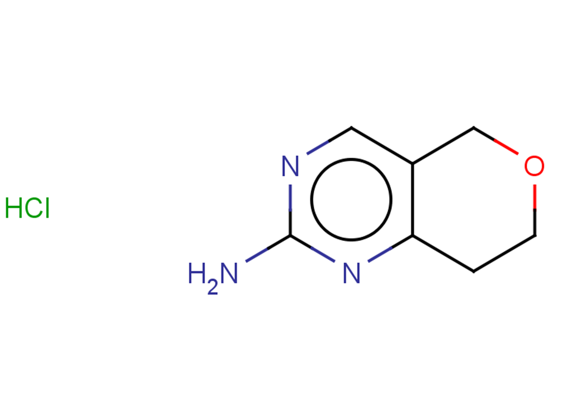 5H,7H,8H-pyrano[4,3-d]pyrimidin-2-amine hydrochloride