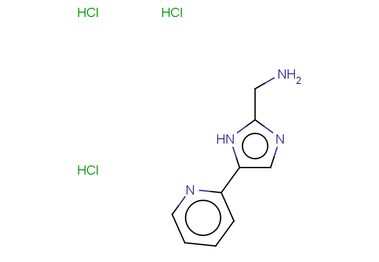 1-[5-(pyridin-2-yl)-1H-imidazol-2-yl]methanamine trihydrochloride