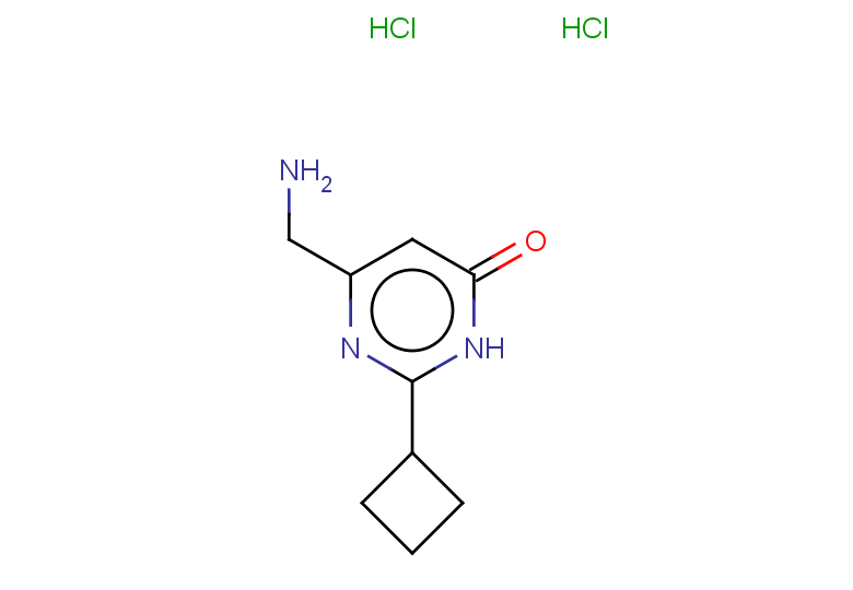 6-(aminomethyl)-2-cyclobutyl-3,4-dihydropyrimidin-4-one dihydrochloride
