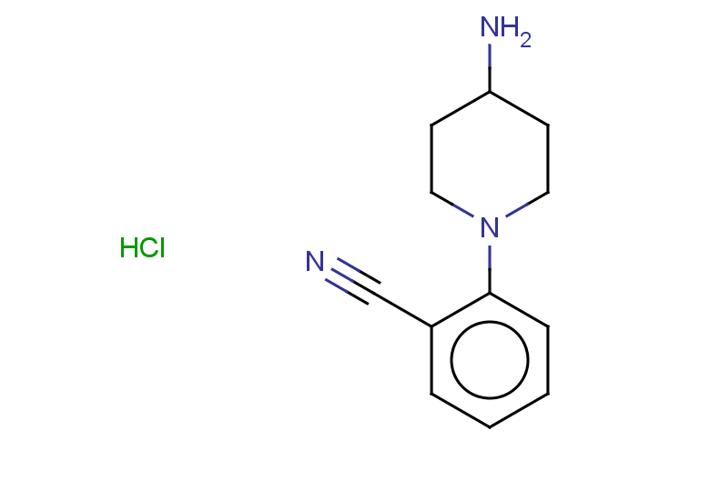 2-(4-aminopiperidin-1-yl)benzonitrile hydrochloride