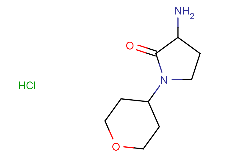 3-amino-1-(oxan-4-yl)pyrrolidin-2-one hydrochloride