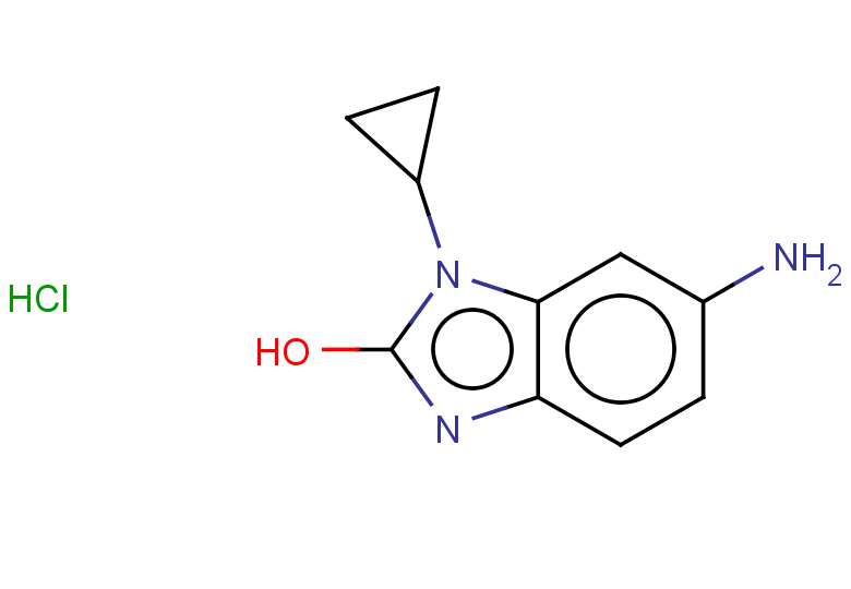 6-amino-1-cyclopropyl-1H-1,3-benzodiazol-2-ol hydrochloride