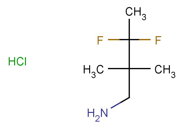 3,3-difluoro-2,2-dimethylbutan-1-amine hydrochloride