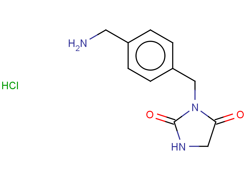 3-{[4-(aminomethyl)phenyl]methyl}imidazolidine-2,4-dione hydrochloride