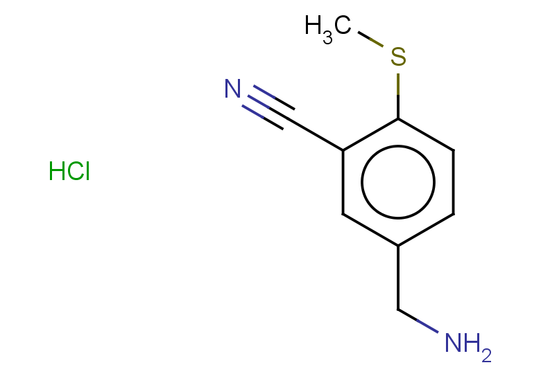 5-(aminomethyl)-2-(methylsulfanyl)benzonitrile hydrochloride