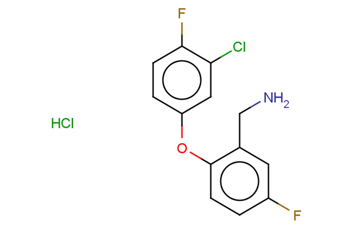 [2-(3-chloro-4-fluorophenoxy)-5-fluorophenyl]methanamine hydrochloride