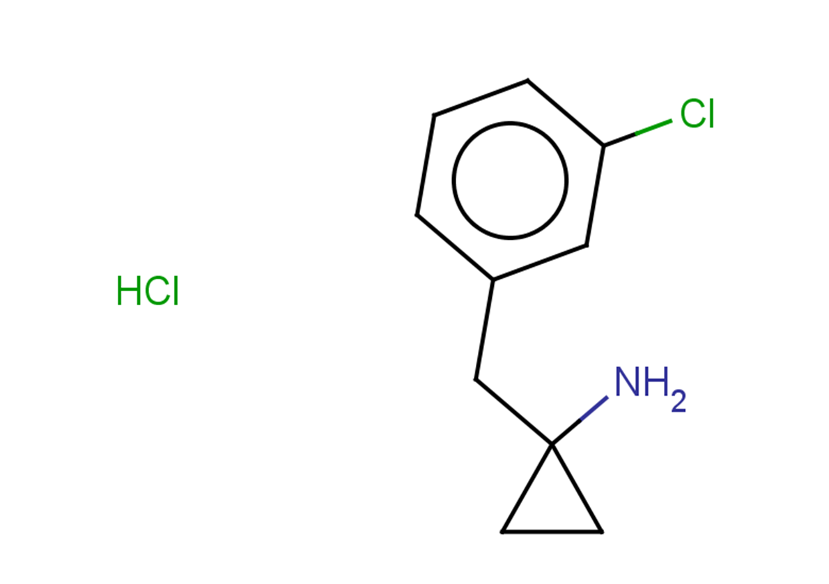 1-[(3-chlorophenyl)methyl]cyclopropan-1-amine hydrochloride