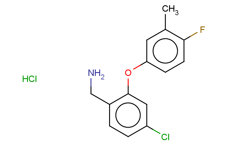 [4-chloro-2-(4-fluoro-3-methylphenoxy)phenyl]methanamine hydrochloride