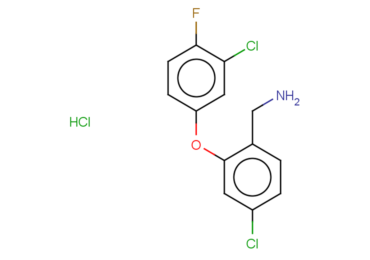 [4-chloro-2-(3-chloro-4-fluorophenoxy)phenyl]methanamine hydrochloride
