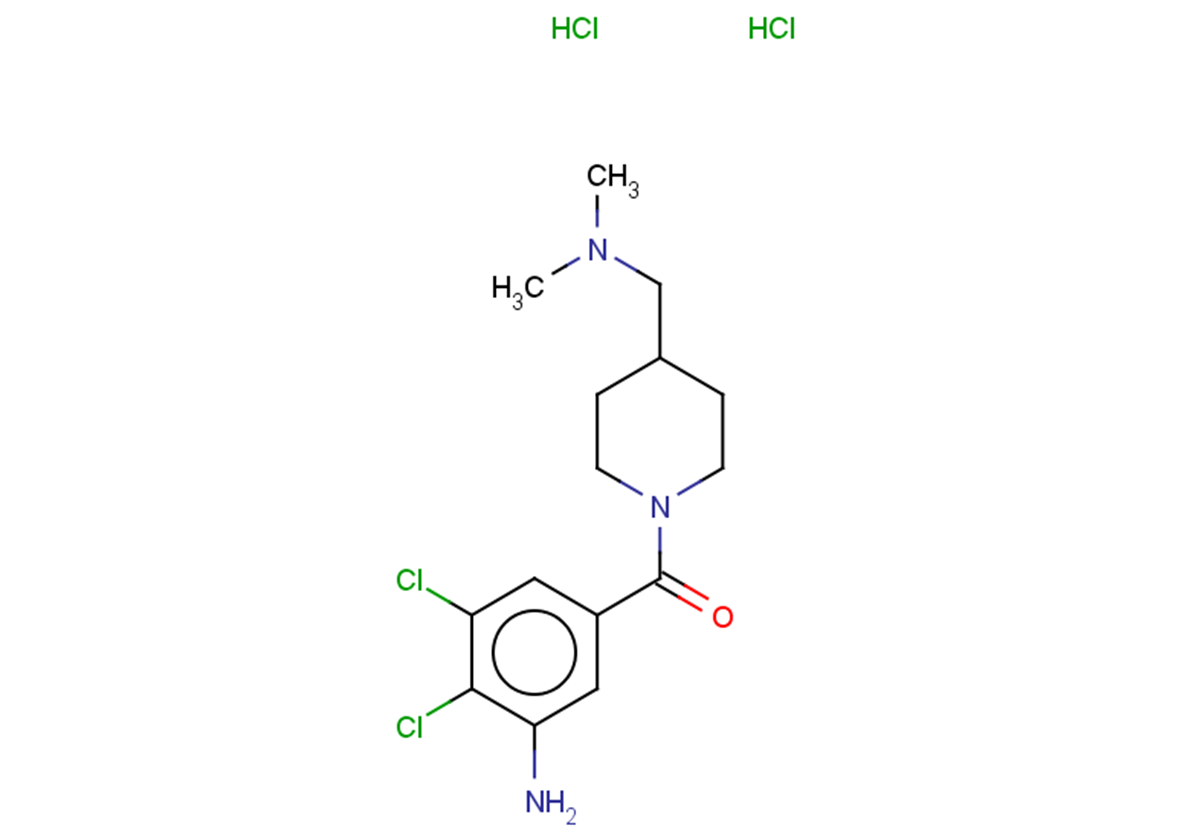 2,3-dichloro-5-{4-[(dimethylamino)methyl]piperidine-1-carbonyl}aniline dihydrochloride