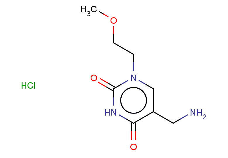 5-(aminomethyl)-1-(2-methoxyethyl)-1,2,3,4-tetrahydropyrimidine-2,4-dione hydrochloride