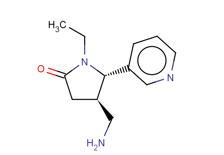 rac-(4R,5S)-4-(aminomethyl)-1-ethyl-5-(pyridin-3-yl)pyrrolidin-2-one, trans
