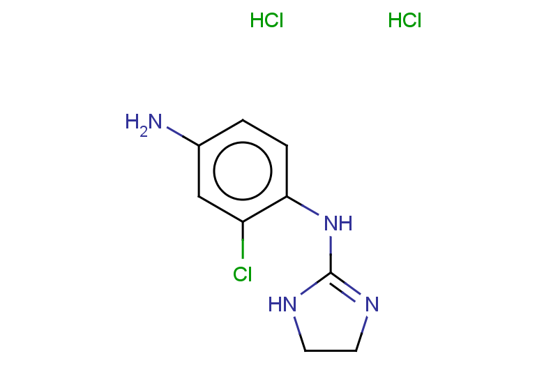 2-chloro-N1-(4,5-dihydro-1H-imidazol-2-yl)benzene-1,4-diamine dihydrochloride