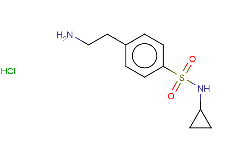 4-(2-aminoethyl)-N-cyclopropylbenzene-1-sulfonamide hydrochloride