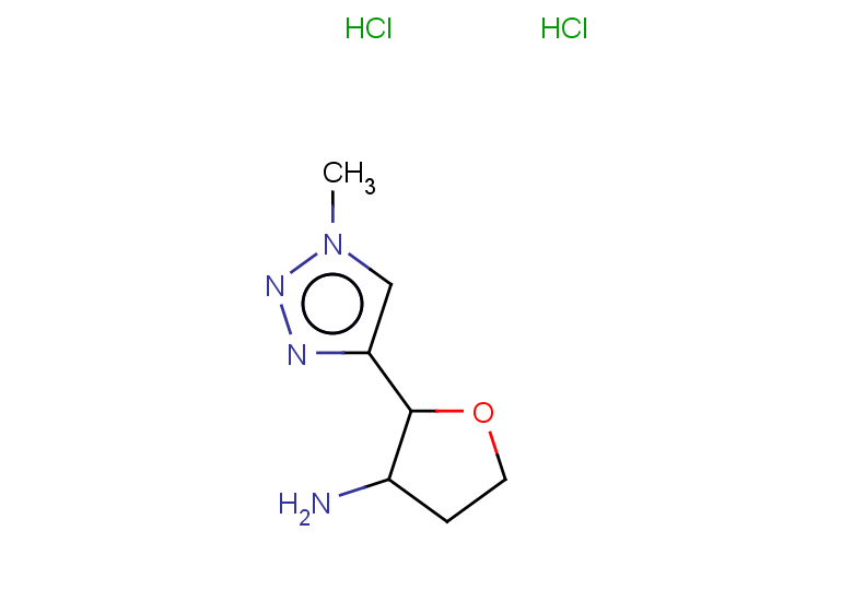 2-(1-methyl-1H-1,2,3-triazol-4-yl)oxolan-3-amine dihydrochloride