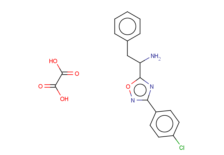 1-[3-(4-chlorophenyl)-1,2,4-oxadiazol-5-yl]-2-phenylethan-1-amine, oxalic acid