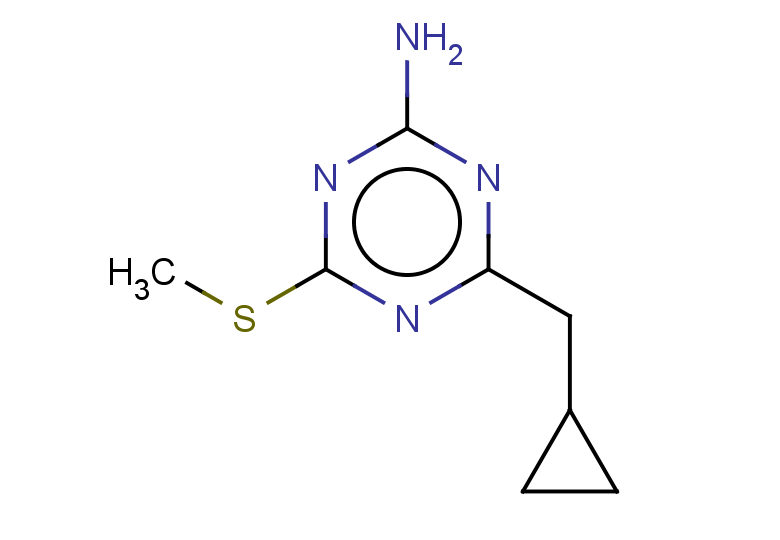 4-(cyclopropylmethyl)-6-(methylsulfanyl)-1,3,5-triazin-2-amine