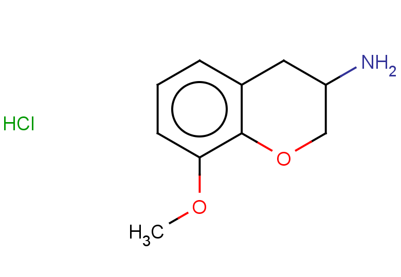 8-methoxy-3,4-dihydro-2H-1-benzopyran-3-amine hydrochloride