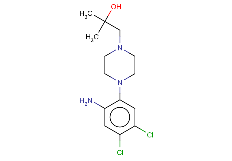 1-[4-(2-amino-4,5-dichlorophenyl)piperazin-1-yl]-2-methylpropan-2-ol