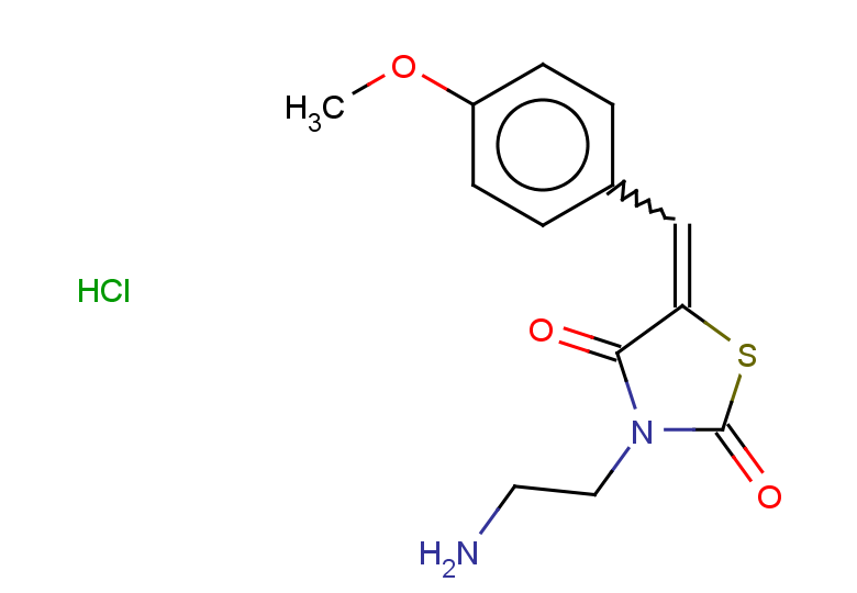 3-(2-aminoethyl)-5-[(4-methoxyphenyl)methylidene]-1,3-thiazolidine-2,4-dione hydrochloride