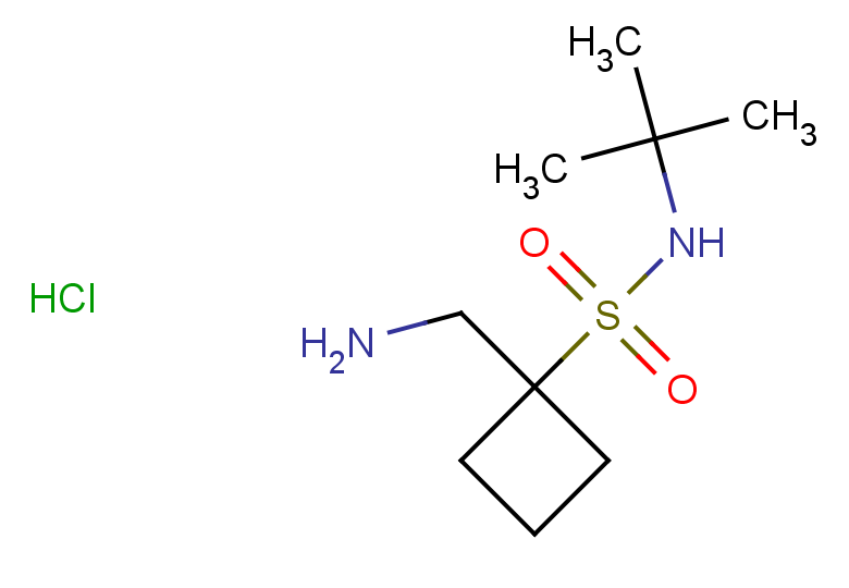 1-(aminomethyl)-N-tert-butylcyclobutane-1-sulfonamide hydrochloride