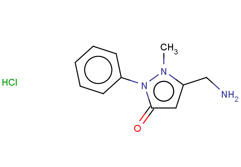5-(aminomethyl)-1-methyl-2-phenyl-2,3-dihydro-1H-pyrazol-3-one hydrochloride