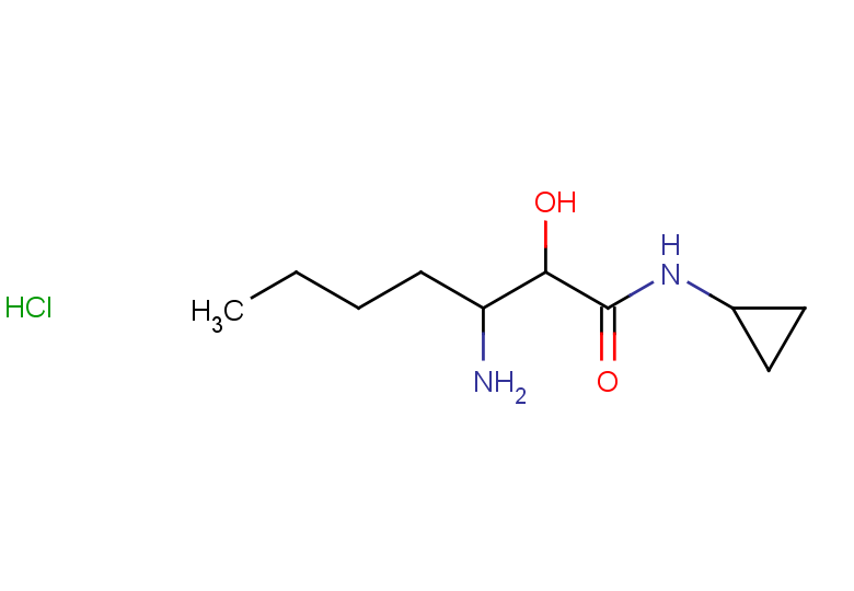 3-amino-N-cyclopropyl-2-hydroxyheptanamide hydrochloride