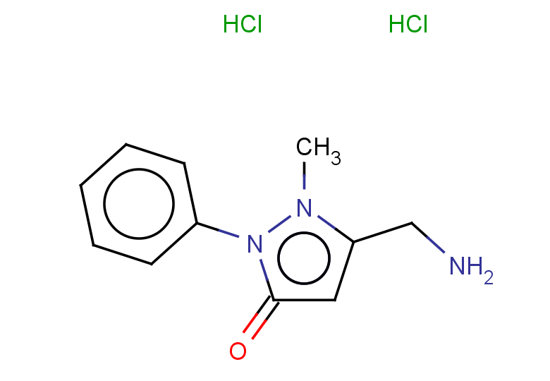 5-(aminomethyl)-1-methyl-2-phenyl-2,3-dihydro-1H-pyrazol-3-one dihydrochloride