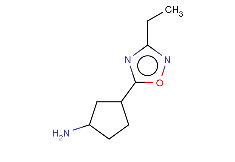 3-(3-ethyl-1,2,4-oxadiazol-5-yl)cyclopentanamine