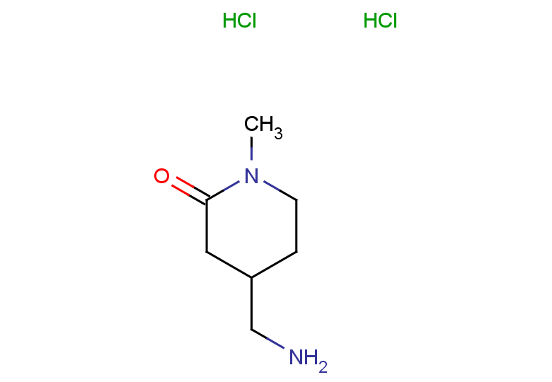 4-(aminomethyl)-1-methylpiperidin-2-one dihydrochloride