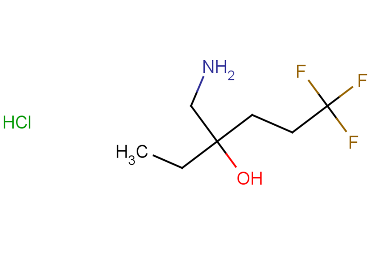 3-(aminomethyl)-6,6,6-trifluorohexan-3-ol hydrochloride