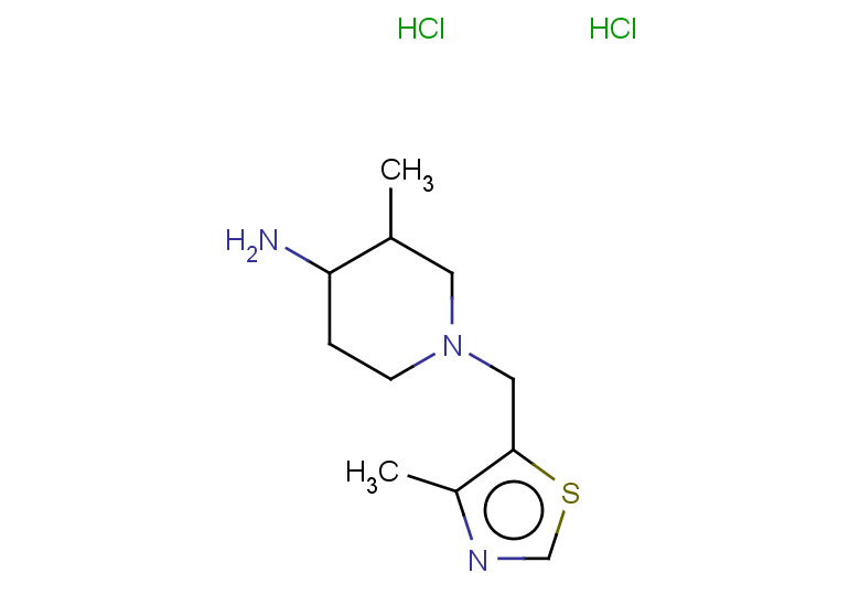3-methyl-1-[(4-methyl-1,3-thiazol-5-yl)methyl]piperidin-4-amine dihydrochloride