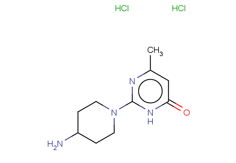 2-(4-aminopiperidin-1-yl)-6-methyl-3,4-dihydropyrimidin-4-one dihydrochloride