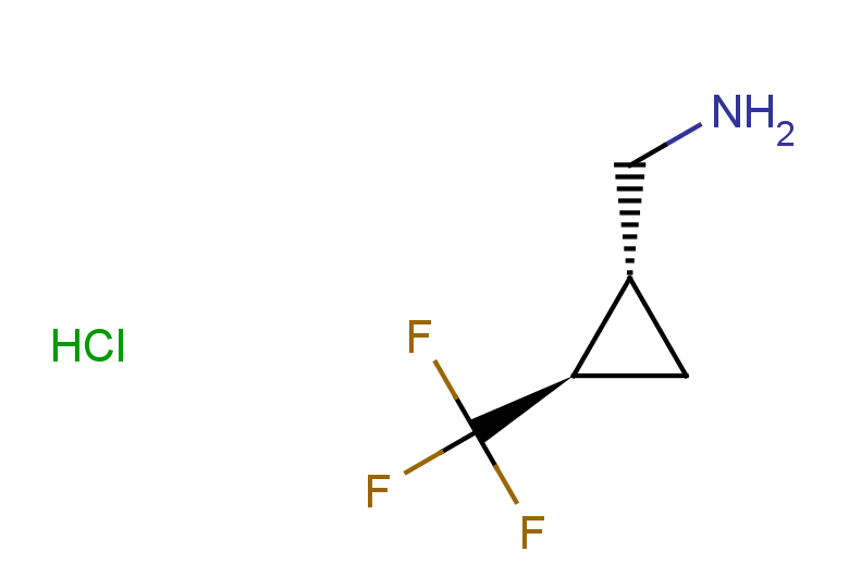 rac-1-[(1R,2R)-2-(trifluoromethyl)cyclopropyl]methanamine hydrochloride, trans